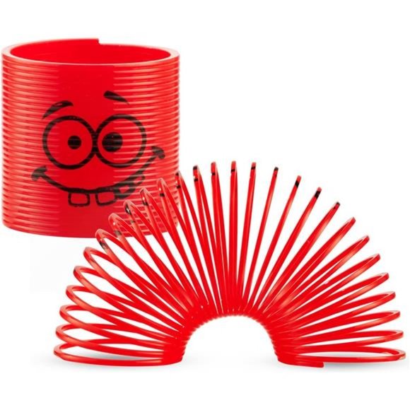 Mega Pack of 50 Coil Springs for Kids - Assorted Emoji Silly Faces and Colors - Picture 3 of 6
